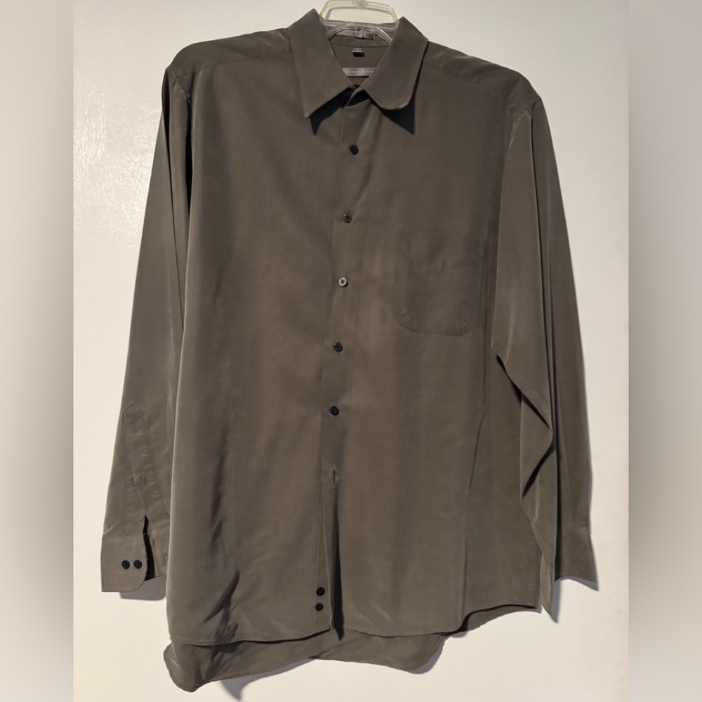 Geoffrey Beene Men's Charcoal Button Down Shirt